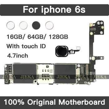 

Logic Board for iphone 6s Motherboard with Touch ID For iphone6S Original unlocked Mainboard With Chips 16GB 64GB 128GB 4.7 inch