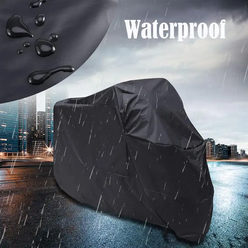 

VORCOOL Waterproof Motorcycle Motorbike Cover ATV Scooter Dustproof Sun Block Protector Outdoor Anti Rain Snow Ice Motor Cover