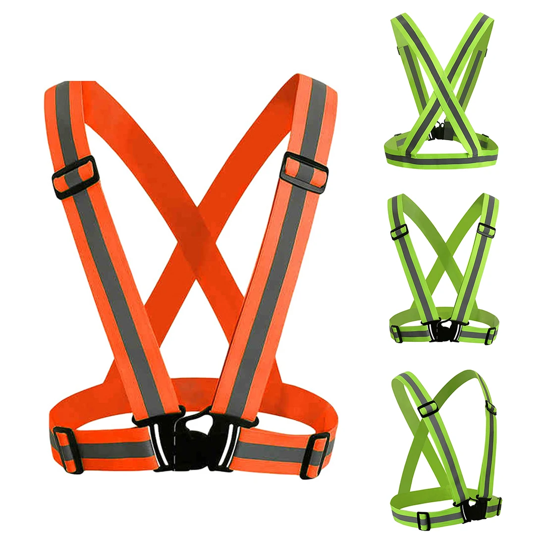 Night Security Stripes Jacket Safety Stripes Reflective Vest High