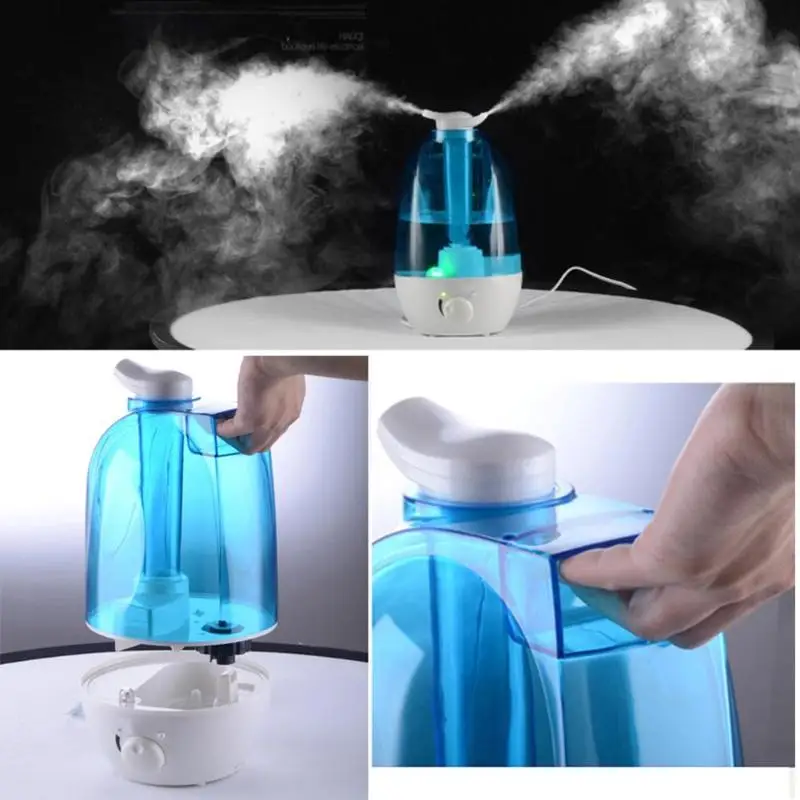 Tanie Gorąca 3.8L 2 sposób ultradźwiękowy nawilżacz powietrza oczyszczacz Aroma OLEJEK ETERYCZNY dyfuzor Mist Maker z dla tej lampy biuro w domu dropshipping