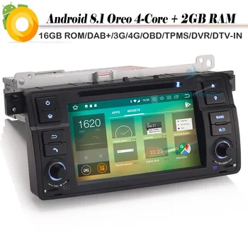 

2 DIN Android 8.1 Autoradio Car stereo GPS NAVI DVD DAB+ WiFi 4G Radio DVR Car CD player for BMW M3 E46 3er 320 MG ZT Rover 7