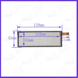 ZhiYuSun 12234C-A163 12241C-A152 129 мм * 45 мм 7 проводной сенсорный экран для gps стекло 129*45 сенсорная панель