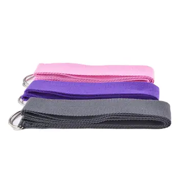 

NEW 2Pcs D-Ring Yoga Pilates Stretch Strap Belt Training Fitness Resistance Band