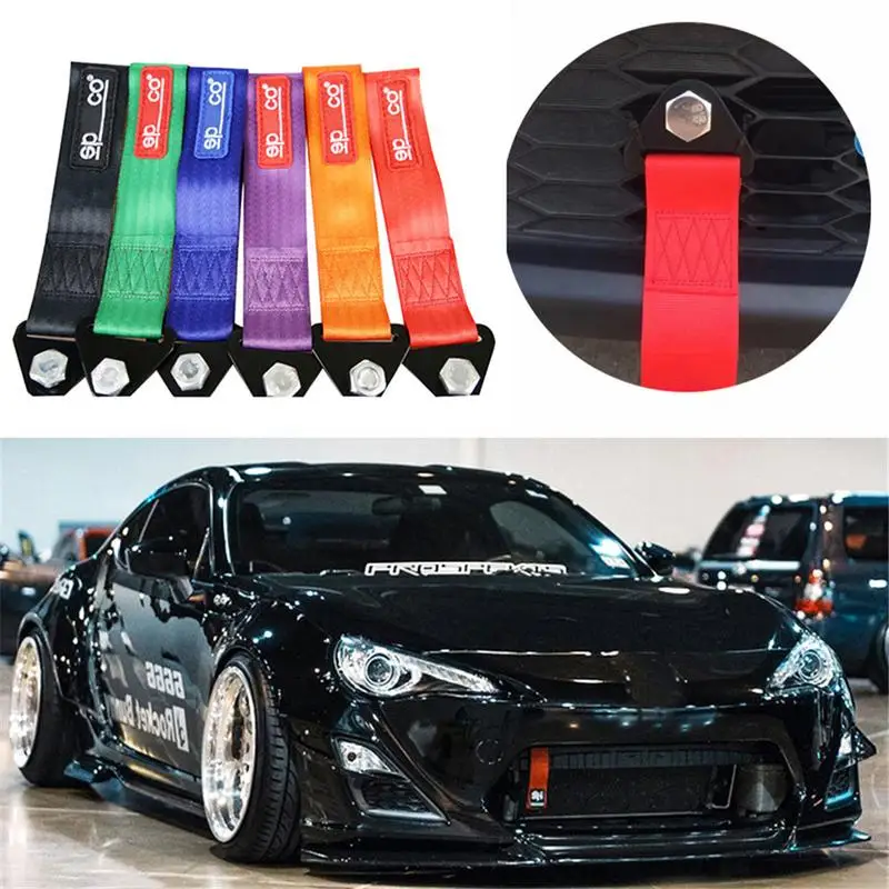 سحب حزام العالمي عالية الجودة سباق سيارة Tow Strap/سحب الحبال/هوك/سحب القضبان دون مسامير و المكسرات سحب حزام العالمي عالية الجودة سباق سيارة Tow Strap/سحب الحبال/هوك/سحب القضبان دون مسامير و المكسرات