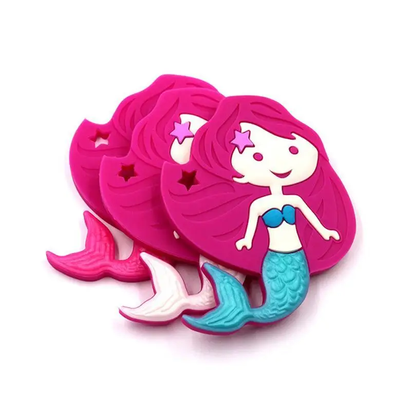 

Advanced Harmless Plastic Color Mermaid Infant Molar Toy Baby Molars Teether Baby Silica Gel Tooth - Bite Toy