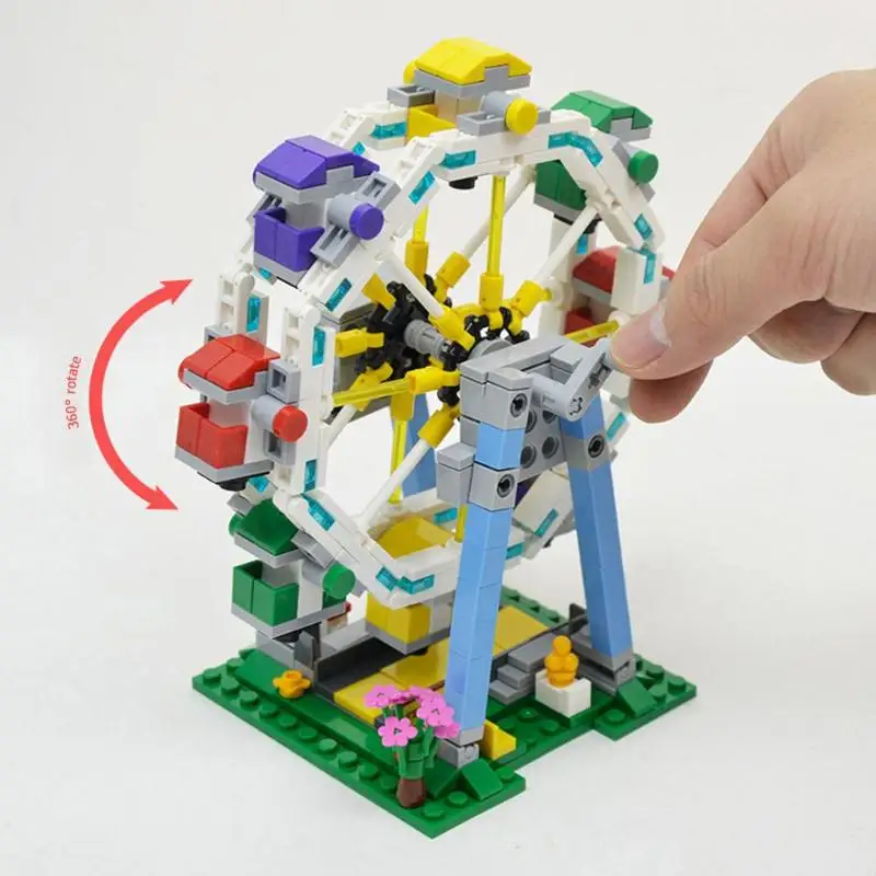660pcs Mini Street Playground Series Ferris wheel Legoings Building Blocks Kit Toys Kids Birthday Christmas Gifts 660pcs Mini Street Playground Series Ferris wheel Legoings Building Blocks Kit Toys Kids Birthday Christmas Gifts