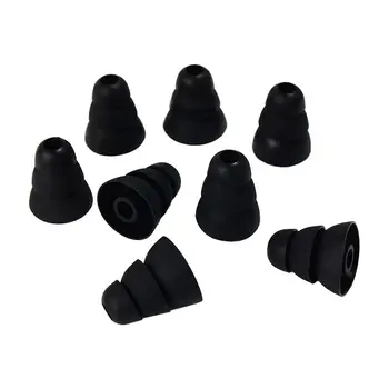 

8pcs Three layer conical silicone Earbuds Cover