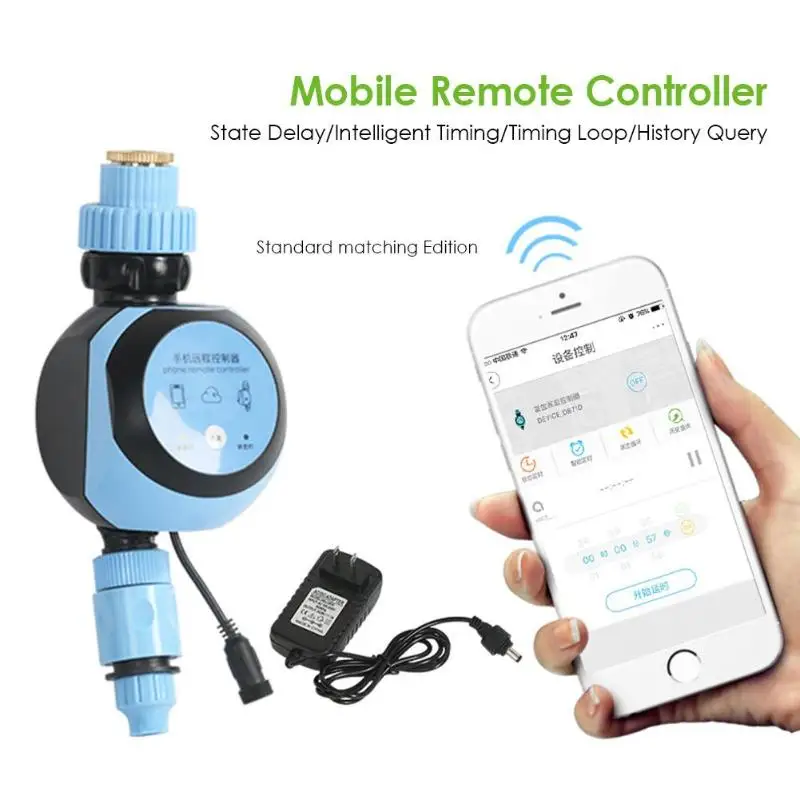 

Automatic Intelligent Electronic Water Timer Smart Phone Remote Garden Irrigation Controller Timer Watering System EU/US Plug