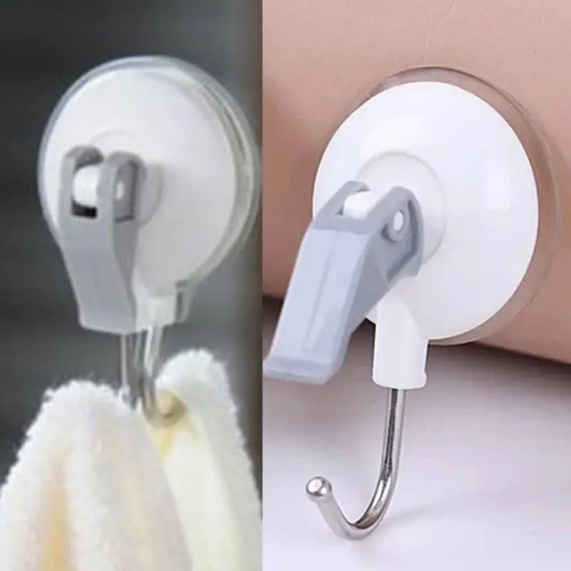

NEW Bathroom Kitchen Heavy Duty Large Suction Cup Hooks Snap Lever Vacuum Holder Key Hooks for Wall Home Decoration Accessories