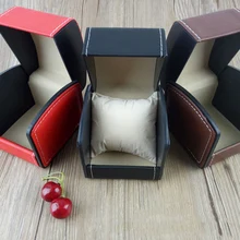 PU Leather Curved Watch Box Watch Box Faux Leather Square Jewelry Watch Case Display Gift Box With Pillow Cushion High-grade PU Leather Curved Watch Box Watch Box Faux Leather Square Jewelry Watch Case Display Gift Box With Pillow Cushion High-grade