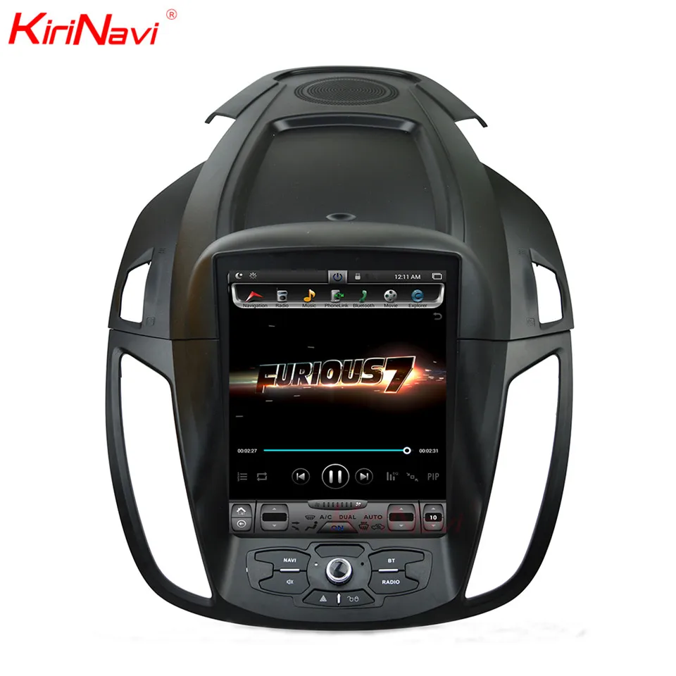 

KiriNavi Vertical Screen Tesla Style 10.4'' Android 8.1 Car DVD player For Ford Kuga Escape GPS Multimedia Navigation 2013-2015