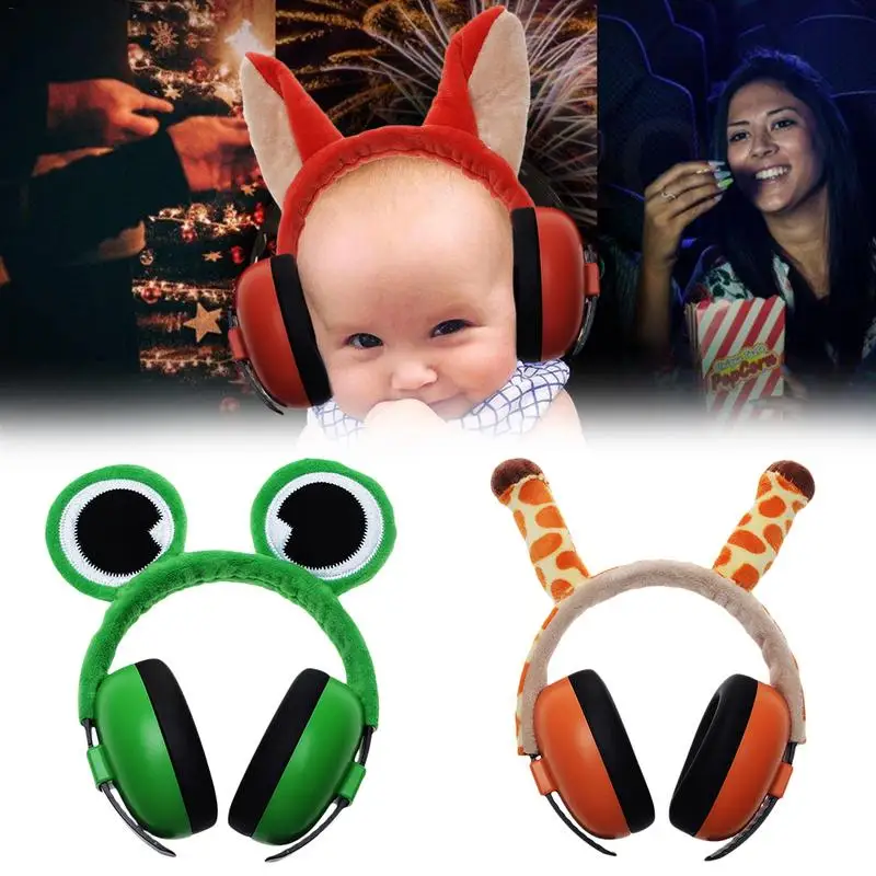 Детские шумоподавляющие Звукоизолированные наушники для защиты слуха, Детская Мягкая повязка на голову, регулируемые шумозащитные наушники, продукт