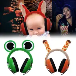 Детские Звукоизолированные наушники с шумоподавлением для защиты слуха, детские мягкие наушники с регулируемой защитой от шума, наушники