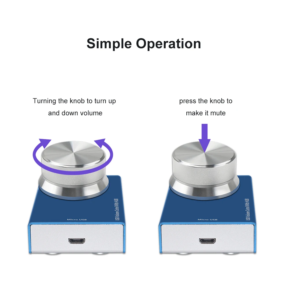 Регулятор громкости звука регулятор громкости USB регулятор громкости компьютерный динамик с одной клавишей функция отключения звука для Win7/8/10/XP/Mac/Vista
