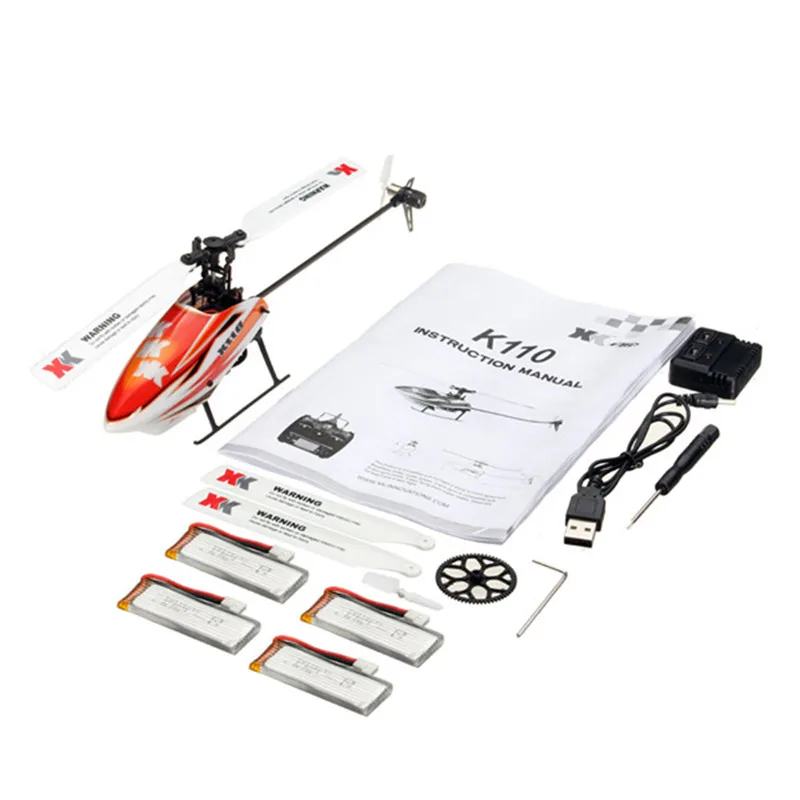 Оригинальная XK K110 Blast 6CH бесщеточная система 3D6G RC вертолет BNF с 4