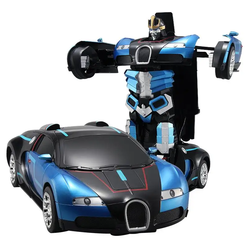 

One-Button Deformation Voice Robot Model - Remote Control Deformed Car For Children