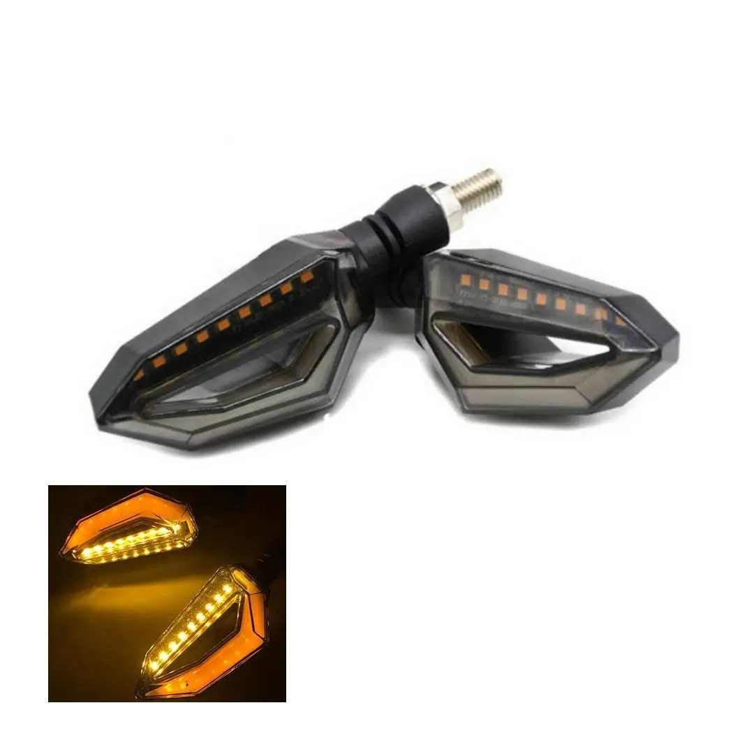 

LED Motorcycle Turn Signal Direction Light Lights Black DC 12 (V) Modification 2 x Lights Accessories