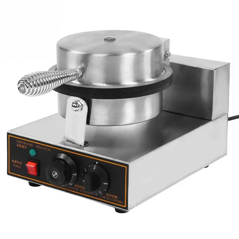 

Electric Stainless Steel Ice Cream Egg Waffle Cone Maker Machine Non Stick Pan Tool Tool