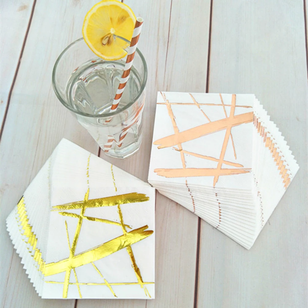 

20pcs/Pack Dinner Napkins Absorbent Decorative 3-Layer Decent Tissues Napkins For Restaurant Party 3packs/Set