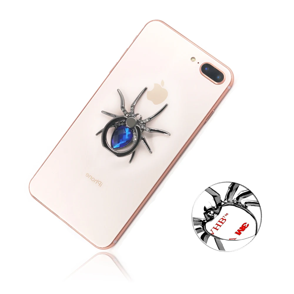 

Universal Luxury metal Spider Finger Ring Holder cute 360 Rotate Ring For iphone 7 Diamond Mobile Phone Holder Finger Stand