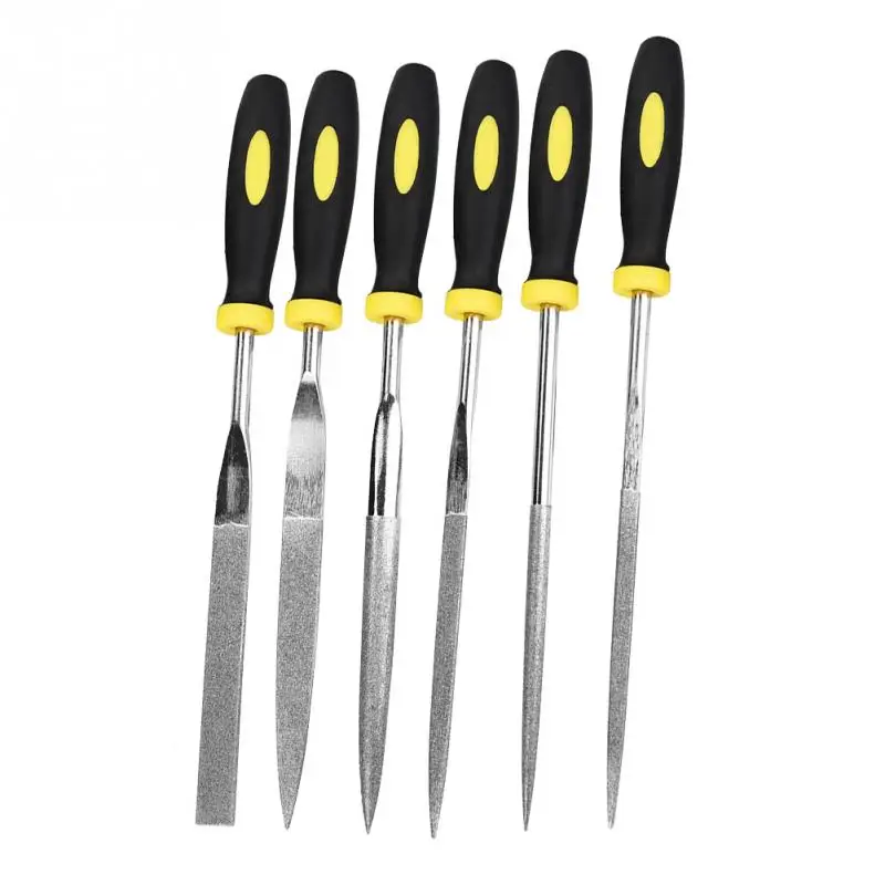6Pcs/set Mini File Set Metal Filing Wood Tool Hand Woodworking Files