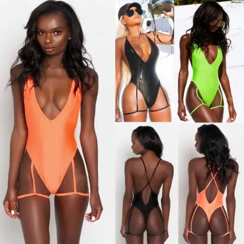 

New Women One-Piece Swimsuit Beachwear Swimwear Push-up Monokini Bikini Bathing