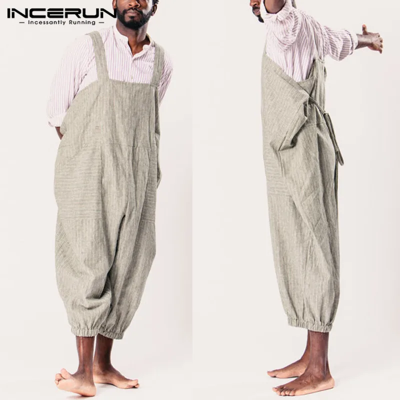 2019 Unisex Overalls Rompers Casual Baggy Trouser Men Jumpsuits Cowboy