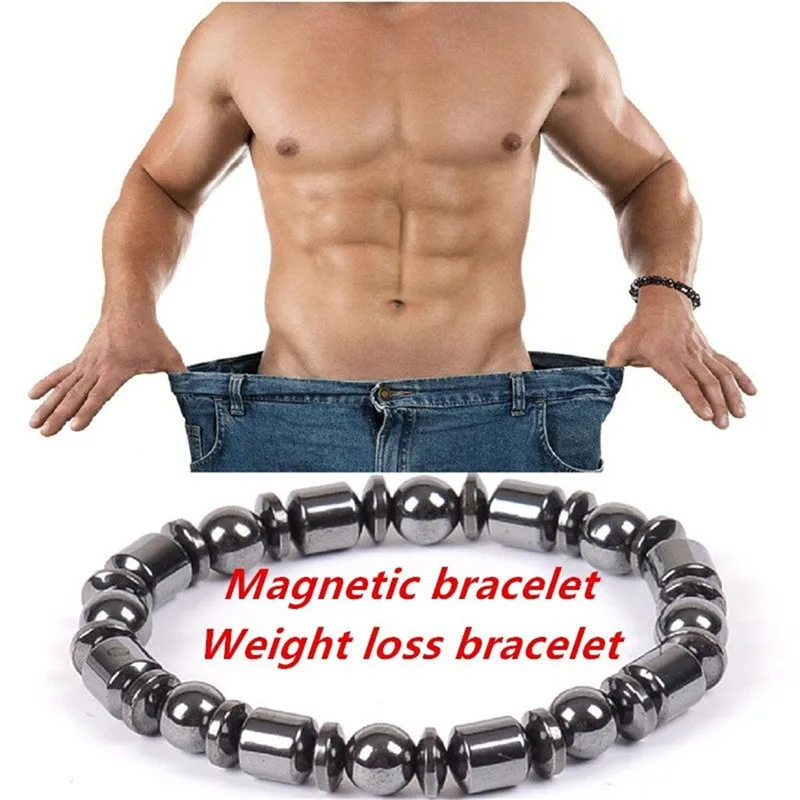 

Simple Beaded Elastic Magnetic Magnet Bracelet Black Magnet Therapy Health Bracelet Ladies