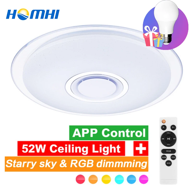 

led ceiling light lamparas de techo luminaria infantil modern with remote control living room lights bluetooth avize salon lamp