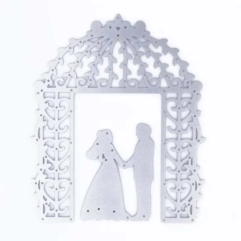 Roman Bride Broom Wedding Cutting Dies Stencil For Diy