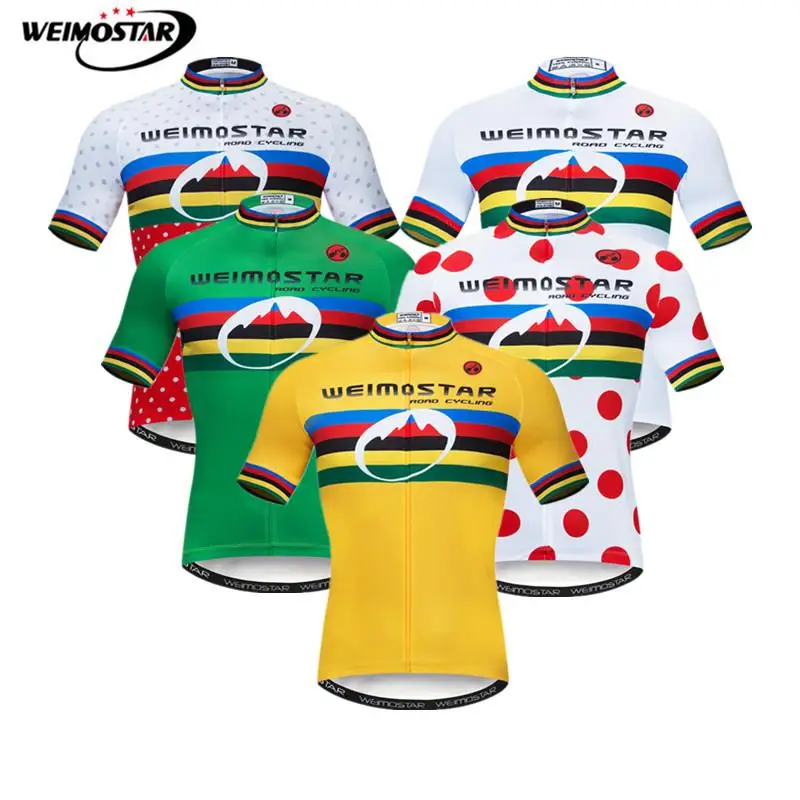 

Weimostar Pro Team Racing Sport Cycling Jersey Maillot Ciclismo Summer Men Downhill MTB Bike Jersey Breathable Bicycle Clothing