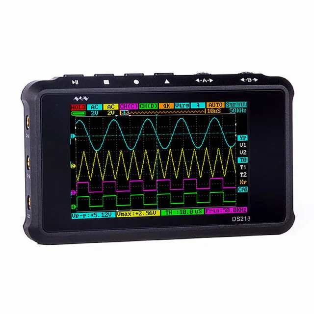 Best Price DS213 MINI Digital Storage Oscilloscope Portable 15MHz Bandwidth 100MSa/s Sampling Rate 4 Channels With Logic Trigger