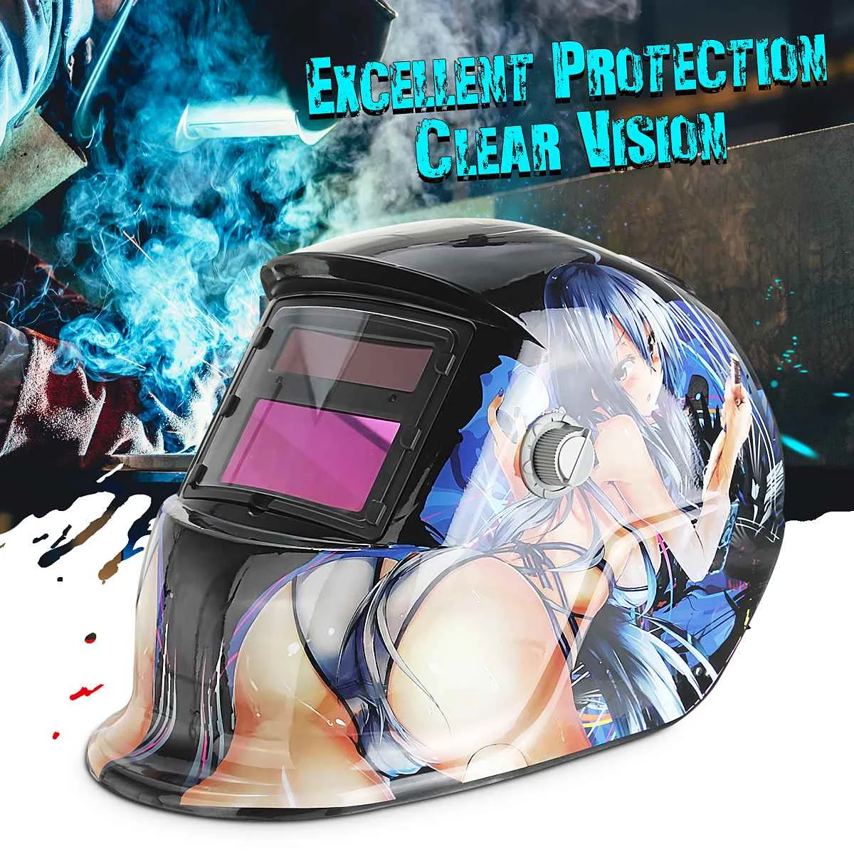 

Solar Automatic Electric Welding Mask Variable Light TIG MIG MMA Helmet For Welder Welding Machine OR Plasma Cutter