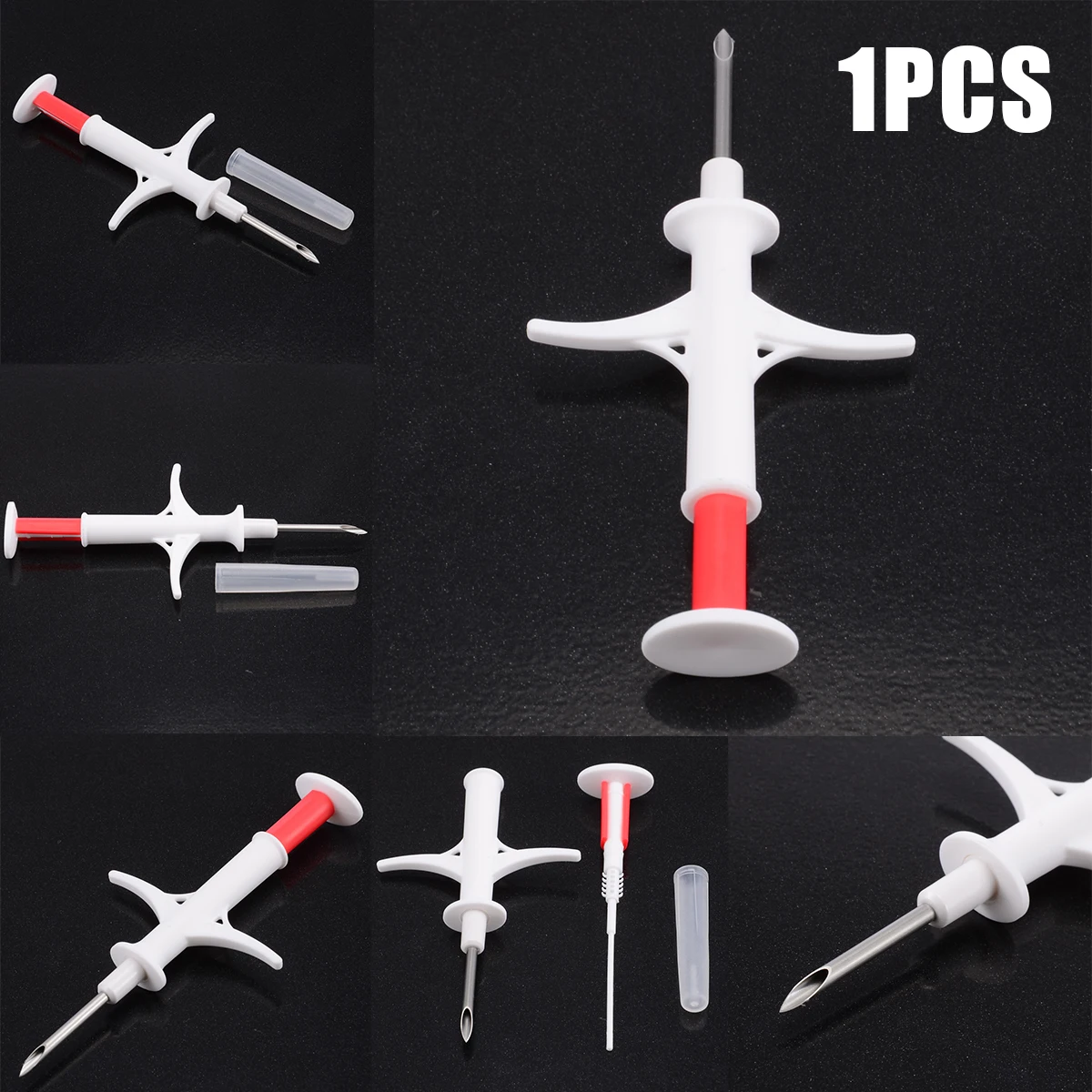 

1Set DIY Pet Microchip Standard Microchip RFID Injector for Animal Cat Dog Horses Injection