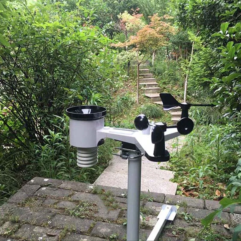 

Wireless transmission weather station Outdoor Inductor Clock connect to WiFi for Temperature Humidity wind speed Timer WH-2900-1