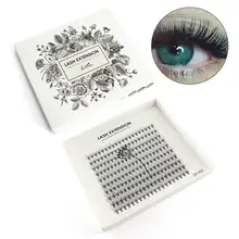 200 шт./кор. Новые Накладные ресницы, профессиональные натуральные блестящие длинный локон ресницы Красота макияж Для женщин леди привитые ресницы