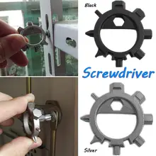 12-функция Нержавеющая сталь инструмент для ремонта Шестерни велосипед спиц Регулировочная отвертка открывалка бролока для бутылок