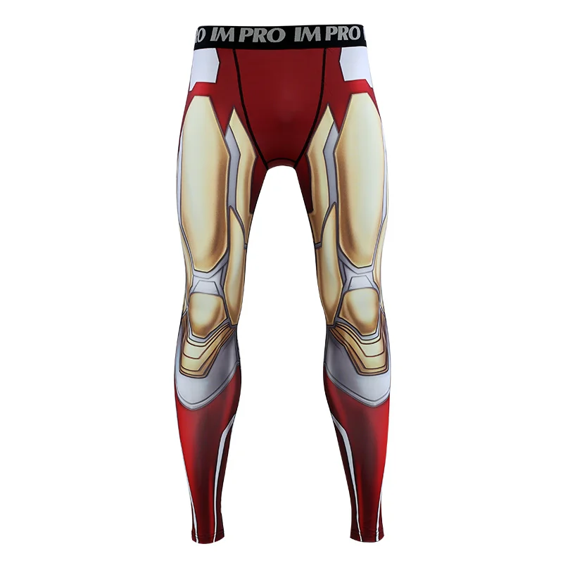 Goede Iron Man Avengers 4 Endgam 3D Gedrukt Patroon Compressie Panty Broek Mannen 2019 Joggingbroek Skinny Leggings Broek Mannelijke