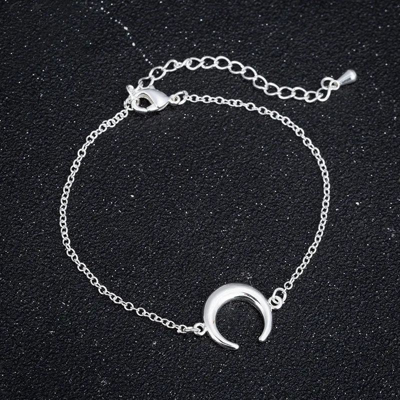 

Trendy Crescent Moon Charm Bracelets Dainty Gifts Jewelry Women Bracelet Bangles Party Accessory Gifts for Girls