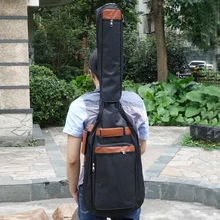 Электрический бас сумка Стильный многофункциональный карманы 8 мм Водонепроницаемость Прочный чехол на молнии гитары рюкзак аксессуары