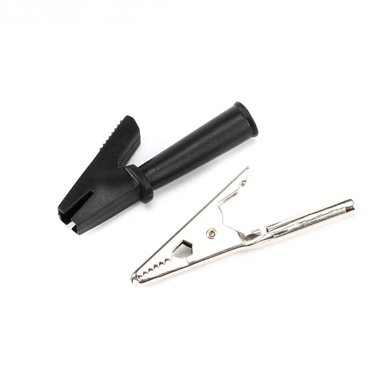 Alligator clips test probes multimeter pen 2PCS battery test clip 55MM HV alligator clip for banana plug 4mm multimeter pen cable probes crocodile battery car auto