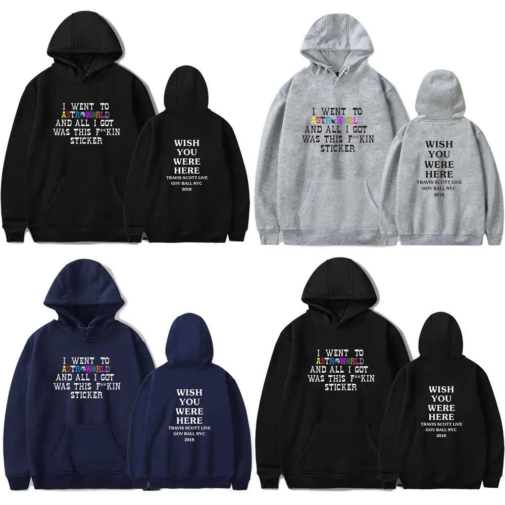 

2019 New Style Fashion Hot Men Women Hoodie With Hat Coat Long Sleeve Outwear Pullover With Pocket Letter Tops