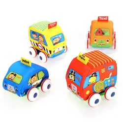 Arshiner милые детские развивающие игрушки DIY 4 шт. набор (4 шт.) тянуть назад Автомобили мультфильм автомобиль выше 3 лет комплект