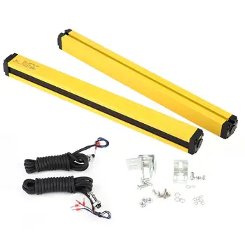 

DC 24V 8 Points Light Curtain Infrared Sensor Switch Safety Light Grating Security Device Protector Device Relay Output Safety