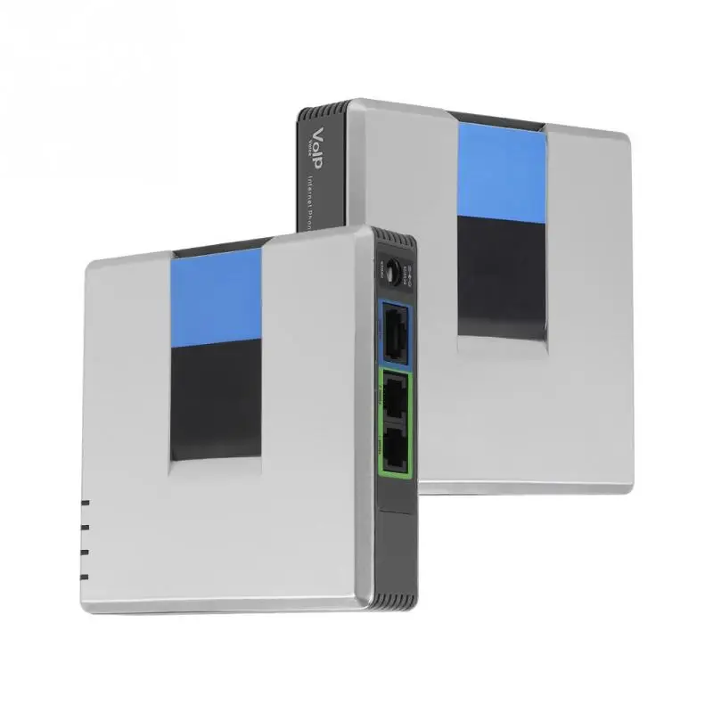 Шлюз VoIP для интернет телефона адаптер с 2 портами SIP RJ45 кабель Linksys PAP2T NA без