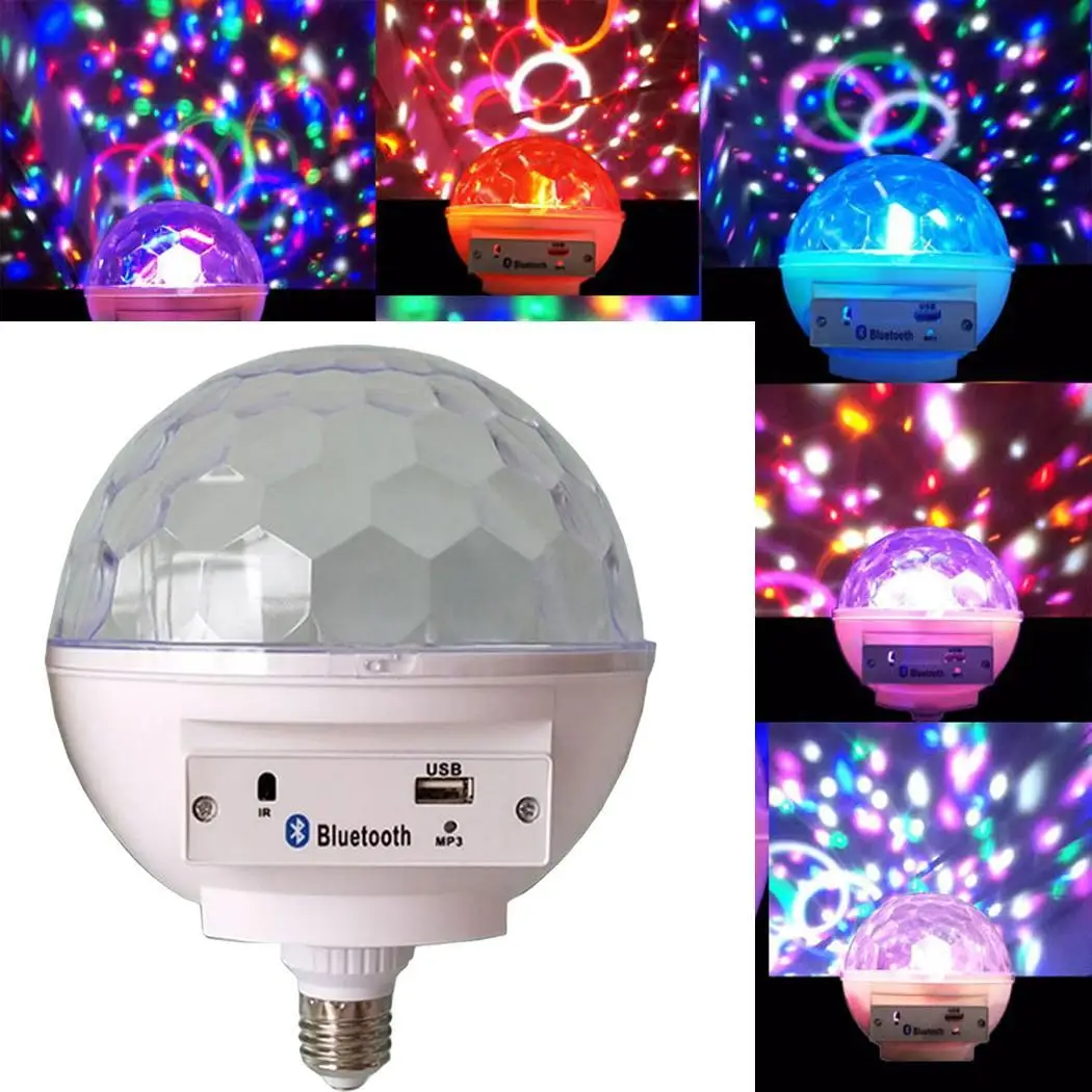 

Multi-color Remote Control Bluetooth Smart LED Light RGB 6 10M 85-265V 550Lumens 4.0 RGB Lamp Bulb Music Bulbs