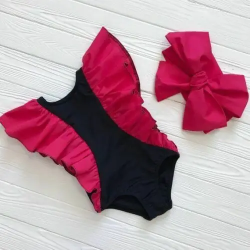 

Newborn Kid Baby Girl Swimsuit Swimwear Swimming Onepiece Bikini Summer Beach