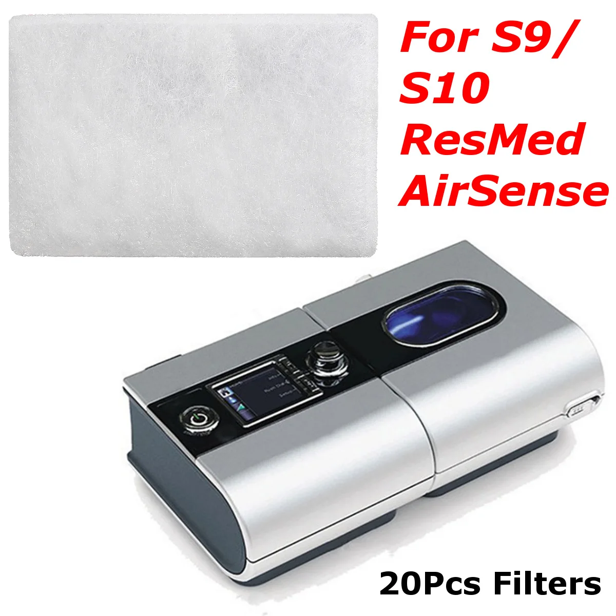 

20Pcs/Set Disposable Universal Replacement Filters For S9/S10 ResMed AirSense Replacement Filters Respirator Accessories Kit