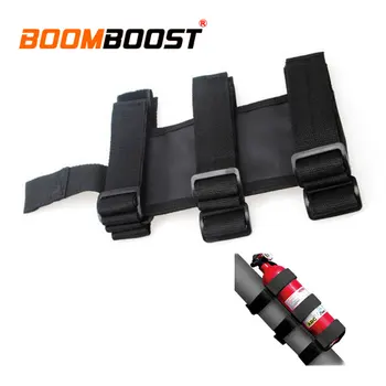 

For Automobile Interior Safety Nylon Straps Red or black Safety Band Fixed Belt Auto Fixed Holder Car Roll Bar Fire Extinguisher