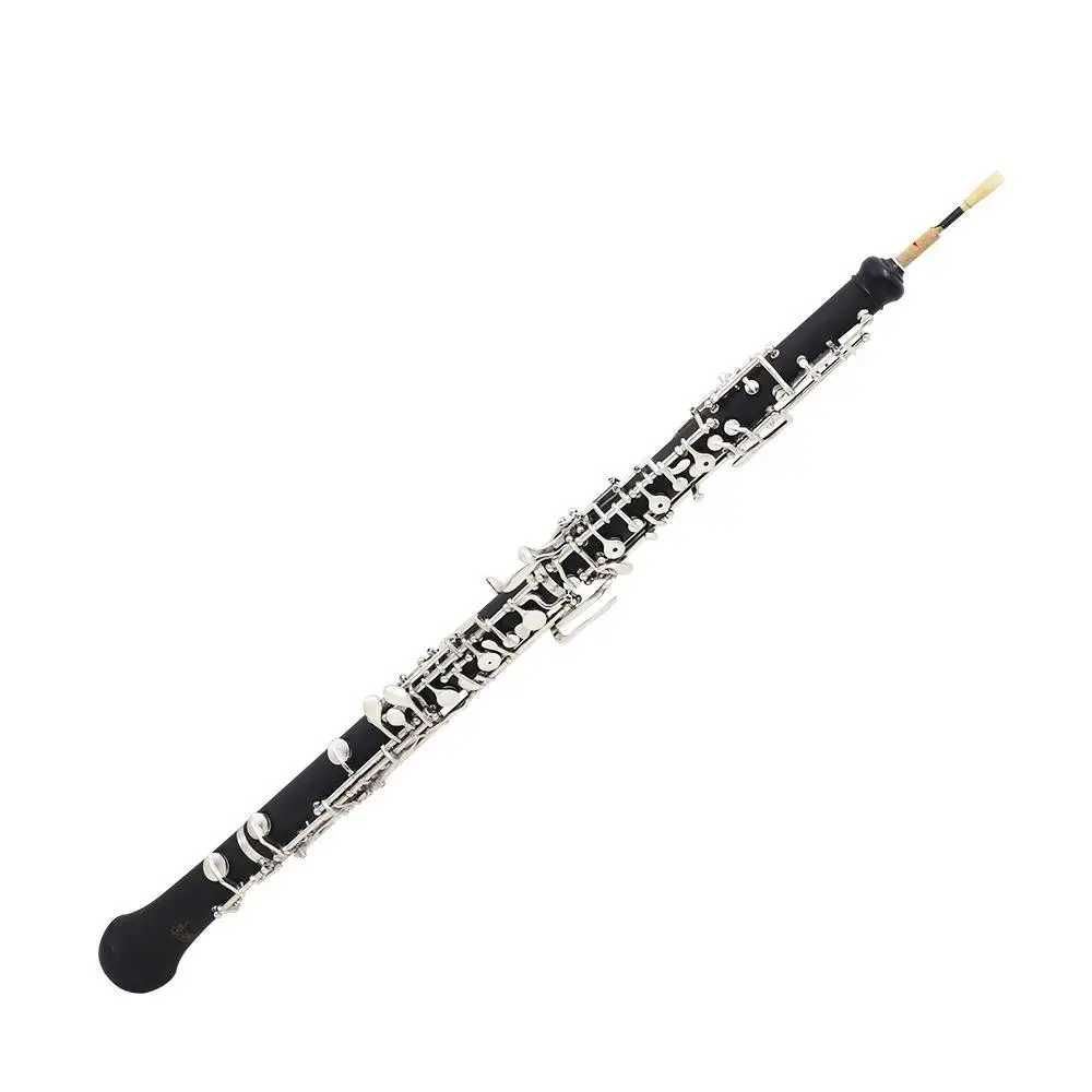 Профессиональный oboe C Ключ Мельхиор покрытый 620g/21,9 oz Серебряный деревянный черный музыкальный инструмент